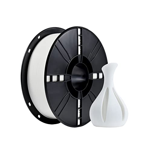 iBOSS PLA+ Filament 1,75 mm weiß, glattes und stärkeres Filament 3D-Druckmaterial, Größengenauigkeit +/-0,02 mm, 1KG/Spule, 2,2 Pfund kompatibel mit den meisten FDM-Druckern (weiß) von iBOSS