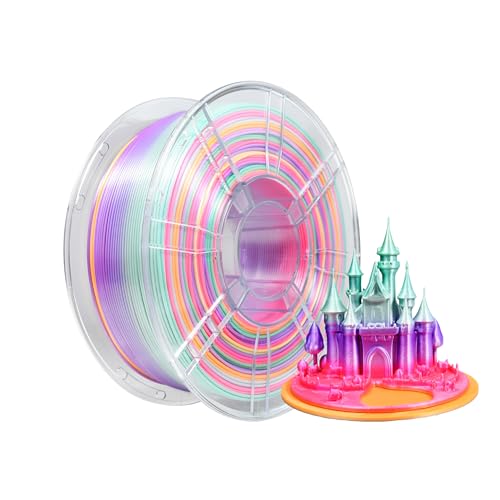iBOSS Seide Süßigkeiten Regenbogen PLA+ Filament Hochgeschwindigkeits-Mehrfarb 3D Filament, 1KG 3D-Drucker PLA PRO Filament 1,75 mm +/- 0,02 mm Passen die meisten FDM-Drucker iBOSS Seide Süßigkeiten Regenbogen PLA+ Filament Hochgeschwindigkeits-Mehrfarb 3D Filament, 1KG 3D-Drucker PLA PRO Filament 1,75 mm +/- 0,02 mm Passen die meisten FDM-Drucker von iBOSS