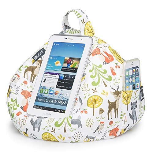 iBeani iPad & Tablet Ständer/Sitzsack Kissenhalterung für alle Geräte/jeden Winkel auf jeder Oberfläche - Waldszene von iBeani
