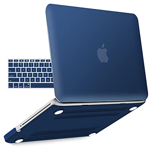 IBENZER Kompatibel mit MacBook Pro 13 Zoll Hülle A1278 Release 2012-2008, Kunststoff-Hartschalenhülle mit Tastaturabdeckung für Apple alte Version Mac Pro 13 mit CD-ROM, Marineblau, P13NVBL+1 von iBenzer