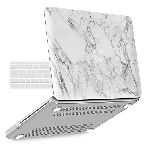 iBenzer A1278 Hartschalen-Schutzhülle für MacBook Pro mit 13 Zoll (33 cm) mit CD-ROM White Marble Previous Generation MacBook Pro 13'' A1278 von iBenzer