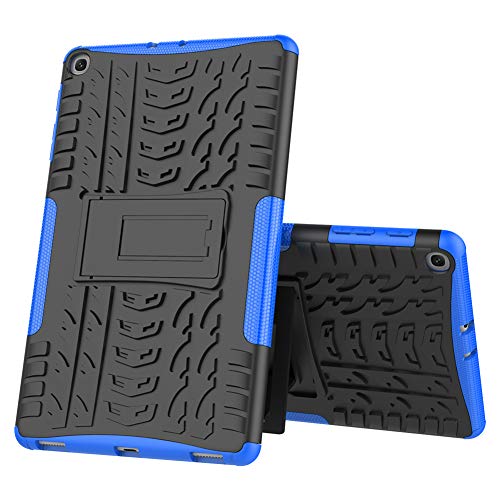 iChicTec Schutzhülle für Galaxy Tab A 10.1 2019 T515/T510 mit integriertem Ständer, stoßfest, strapazierfähig, für Samsung Galaxy Tab A 10.1 Zoll 2019 Tablet SM-T515 SM-T510 Blau blau von iChicTec