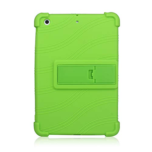 iChicTec Schutzhülle für iPad Mini 3/2/1 Weiches Silikon Anti-Rutsch Integrierter Kickstand Case Leichte Schutzhülle Grün grün von iChicTec