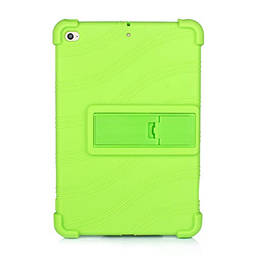 iChicTec iPad Mini 5 Hülle 2019 / iPad Mini 4 7,9 Zoll Hülle leicht integrierter Ständer Cover Anti-Rutsch-Silikon-Schutzhülle Grün grün von iChicTec