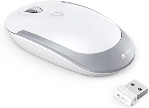 iClever Maus kabellos, Silent wiederaufladbare für Laptop PC Computer, Windows von iClever