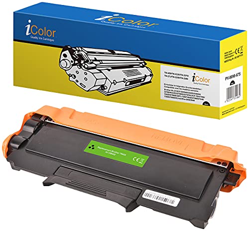 iColor Brother Mfc 7360n: Toner TN2220, Black, kompatibel zu Brother HL-2250 DN u.v.m. (Brother HL 2240d, Brother Hl2250dn, Druckerpatrone) von iColor