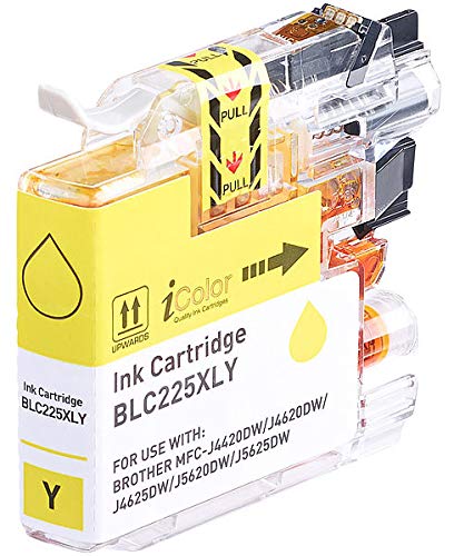 iColor Brother Mfc J5625dw: Tintenpatrone für Brother (ersetzt LC-225XL), Yellow (Patrone Tintenstrahldrucker, Mfc J5320dw) von iColor