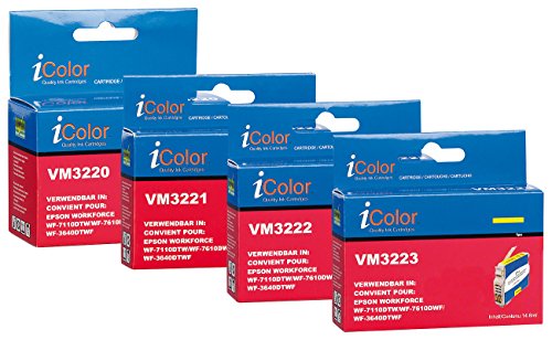 iColor Multipacks für Kompatibel mit epson: ColorPack für Kompatibel mit epson (ersetzt T2711-T2714 / 27XL), BK/C/M/Y XL (kompatible Tintenpatronen Tintenstrahldrucker) von iColor