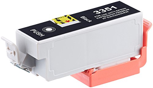 iColor Ersatztinten Kompatibel mit epson: Tintenpatrone für Epson (ersetzt T3351, T3361, T3362 / 33XL), Black (kompatible Tintenpatronen für Tintenstrahldrucker, Kompatibel mit epson, Alternative) von iColor