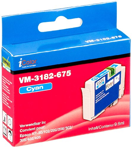 iColor Tinten-Patronen: Patrone für Epson (ersetzt T1811 T1812 T1813 T1814 / 18XL), Cyan (kompatible Tintenstrahldrucker) von iColor