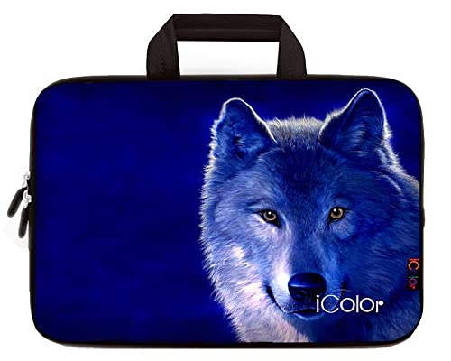 iColor Wolf 11.6 12 Zoll Laptop Tasche Schutzhülle Sleeve Tasche Aktentasche mit Griff (IHB12-013) von iColor