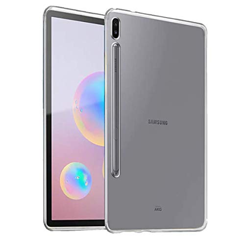 iCoverCase Samsung Galaxy Tab S6 10,5 Zoll T860/T865 Hülle, leicht, matt, transparent, TPU, transparent, Rückseite für Samsung Galaxy Tab S6 10,5 Zoll T860/T865 – transparent von iCoverCase