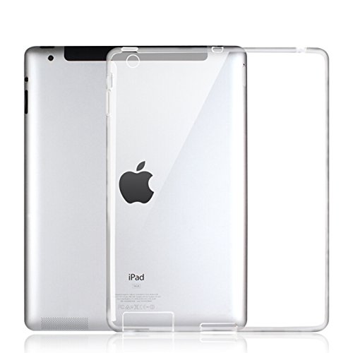 iCoverCase Schutzhülle für iPad 2 / 3 / 4, ultradünn, Silikon, transparent, einfarbig, weiches TPU-Gel von iCoverCase