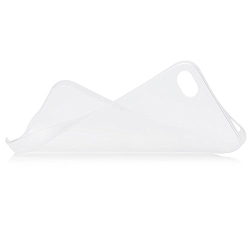 iCues Apple iPhone 4/4S | Zero Matt Case Weiss | [Display Schutzfolie Inklusive] Extra Leicht sehr Dünn Transparent Klarsichthülle Durchsichtig Klare Klarsicht Schutzhülle Hülle Cover Schutz von iCues