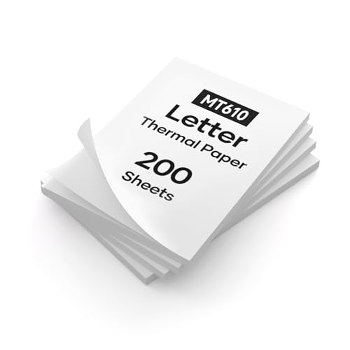 iDPRT Thermopapier, 21,6 x 27,9 cm, 200 Blatt, US-Buchstabe, kompatibel mit iDPRT/HPRT/PRT MT610 tragbaren Thermodruckern und anderen Thermodokumentdruckern iDPRT Thermopapier, 21,6 x 27,9 cm, 200 Blatt, US-Buchstabe, kompatibel mit iDPRT/HPRT/PRT MT610 tragbaren Thermodruckern und anderen Thermodokumentdruckern von iDPRT