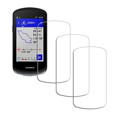 iDaPro Displayschutz schutzfolie für Garmin Edge 1040/1040 Solar Folie 9H Härte Gehärtetes Glas Einfache Installation [3 Stück] von iDaPro