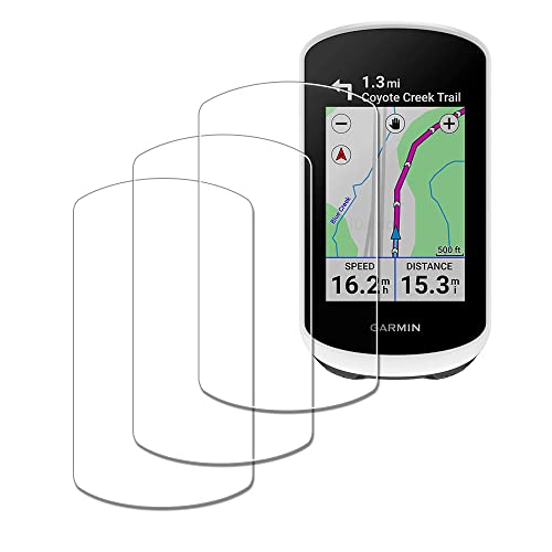 iDaPro Displayschutz schutzfolie für Garmin Edge Explore 2 Folie 9H Härte Gehärtetes Glas Einfache Installation [3 Stück] von iDaPro