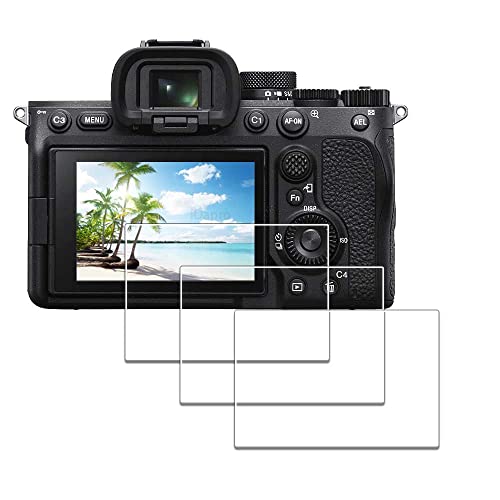 iDaPro Displayschutz schutzfolie für Sony A7 IV Folie Screen Protector 9H Härte Gehärtetes Glas Einfache Installation [3 Stück] von iDaPro