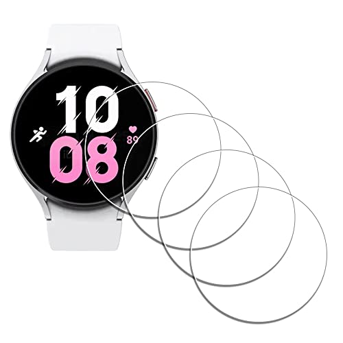 iDaPro Schutzfolie Displayschutz für Samsung Galaxy Watch 6 40 mm/Watch 5 40mm Smartwatch [4 Stück] Galaxy Watch6 Watch5 40mm 9H Härte Glas Einfache Installation von iDaPro