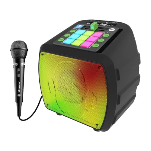 iDance Beatmix 303 Bluetooth-Lautsprecher mit modularem DJ-Mixer mit integrierten Beats und Disco-Lichtern von iDance
