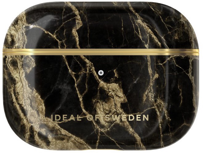 Print Case Kopfhörer Zubehör für AirPods Pro golden smoke marble von iDeal of Sweden