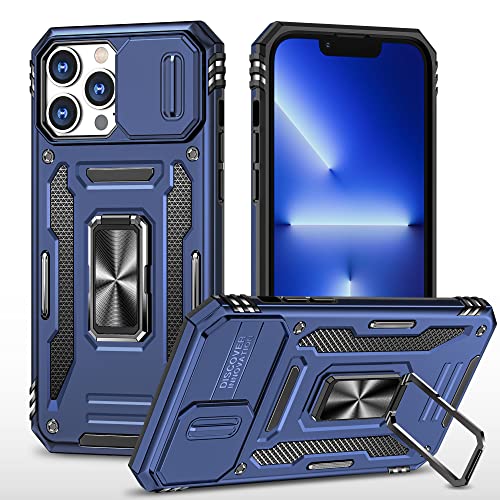 iDoer Kompatibel mit iPhone 13 Pro hülle,Update Militärische Outdoor-Kameraschutz mit Fallschutz & 360°magnetisch Ringhalter Stand,Doppellagige Stoßfest, Schutzhülle für iPhone 13 Pro 6.1",Blau iDoer Kompatibel mit iPhone 13 Pro hülle,Update Militärische Outdoor-Kameraschutz mit Fallschutz & 360°magnetisch Ringhalter Stand,Doppellagige Stoßfest, Schutzhülle für iPhone 13 Pro 6.1",Blau von iDoer