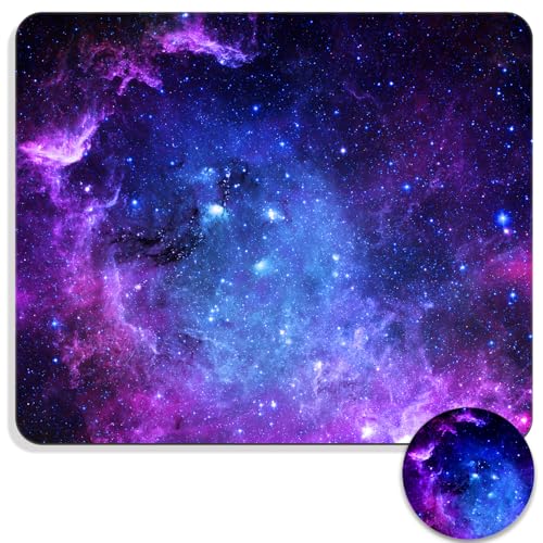 Quadratisches Mauspad mit Untersetzer, weiches, niedliches Computer-Mauspad mit rutschfester Gummiunterseite, leicht zu schieben, spritzwassergeschützte Oberfläche, personalisiertes Design, tragbar von iDonzon