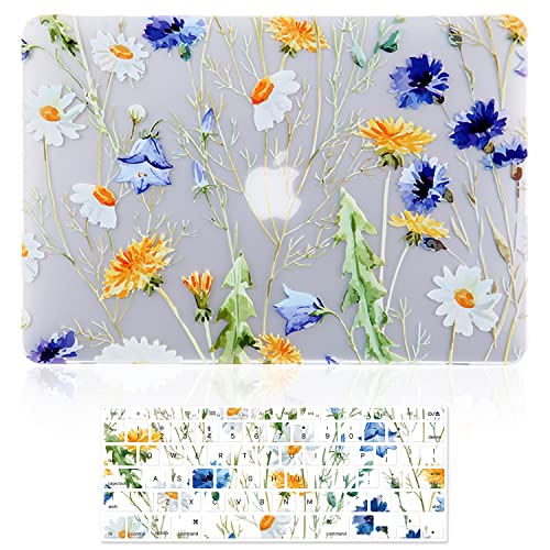 iDonzon 3D Effect Matte Clear Durchsichtiges Hardcase-Cover Kompatibel mit MacBook Pro 15.4 "mit Retina-Display (Modell: A1398, KEIN CD-ROM-Laufwerk) - Blumenmuster von iDonzon