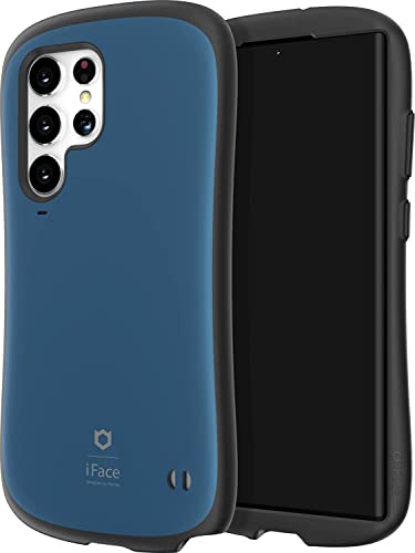 iFace Erstklassiges Design für Samsung Galaxy S22 Ultra, niedlich, stoßfest, doppellagig, Hartschale und Stoßfänger, Farbe: Korallenblau von iFace