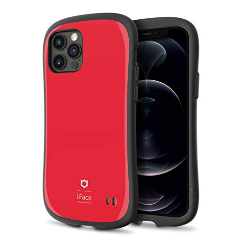 iFace First Class Designed for iPhone 12 Pro and iPhone 12 (6,1 Zoll) - Cute Shockproof Dual Layer [Hard Shell + Bumper] Phone Case - Red von iFace