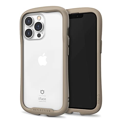 iFace Riflessione progettata per iPhone 13 Pro (6,1 pollici) - Carino antiurto ibrido [vetro temperato 9H + paraurti] Custodia trasparente compatibile Con ricarica Wireless - Beige von iFace