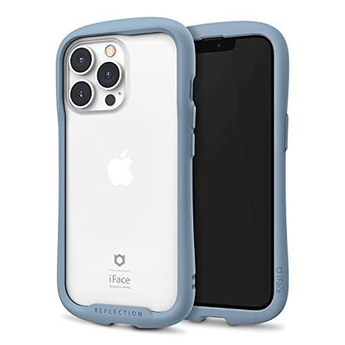 iFace Reflection progettato per iPhone 13 Pro (15,1 cm), custodia trasparente antiurto [vetro temperato 9H + paraurti] ricarica Wireless compatibile - Horizon Blue von iFace