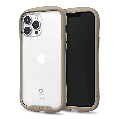 iFace Riflessione progettata per iPhone 13 Pro Max (6,7 pollici) - Carino antiurto ibrido [vetro temperato 9H + paraurti] Custodia trasparente compatibile Con ricarica Wireless - Beige von iFace
