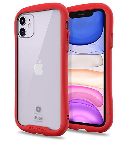 iFace Reflection Series iPhone 11 Clear case - Cute dual Layer [TPU + 9h ausgeglichenes Glas] hybrid stoß- schutzhülle für Frauen [Tropfen geprüft] - rot von iFace