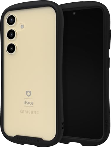 iFace Schutzhülle kompatibel mit Galaxy S24 [9H gehärtetes Glas] [Reflection Serie] – Niedliche, zweilagige Hybrid-Schutzhülle, stoßfest, strapazierfähig, sturzgetestet, kabelloses Laden, Schwarz von iFace