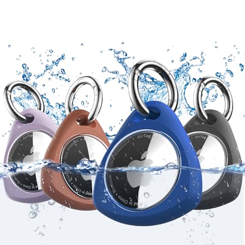 iFalarila wasserdichte Hülle mit Schlüsselanhänger für AirTag - Stoßfest, Kratzfest TPU Schutzhülle mit Frontabdeckung, Rundumschutzer Anhänger, Case, Zubehör für Apple Air Tag - 4er Pack iFalarila wasserdichte Hülle mit Schlüsselanhänger für AirTag - Stoßfest, Kratzfest TPU Schutzhülle mit Frontabdeckung, Rundumschutzer Anhänger, Case, Zubehör für Apple Air Tag - 4er Pack von iFalarila