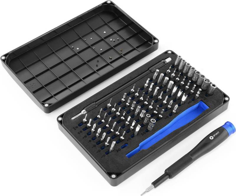 iFixit EU145299 - 64 Stück(e) - Flach - Hexagonal - Pentalobe - Phillips - Security Torx - Maulschlüssel - Torx - Dreiflüglig - PH 0,PH 00,PH 000,PH 1,PH 2 - Stahl - Hexagonal - ABS (EU145299) von iFixit