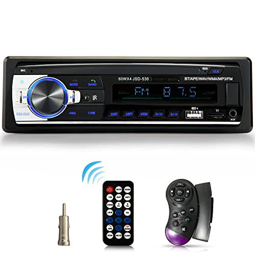 Ifrego Autoradio, MP3 Player, Bluetooth USB/TF/MP3 & Fernbedienung FM Radio, RDS, Schnellladefunktion 1Din Universal Radio 60W*4 Autoradio mit Bluetooth Freisprecheinrichtung von iFreGo