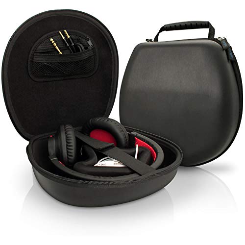 igadgitz U3804 Schwarz Eva Trage Hart Tasche Schutzhülle Kompatibel mit Kopfhörer Headset von iGadgitz
