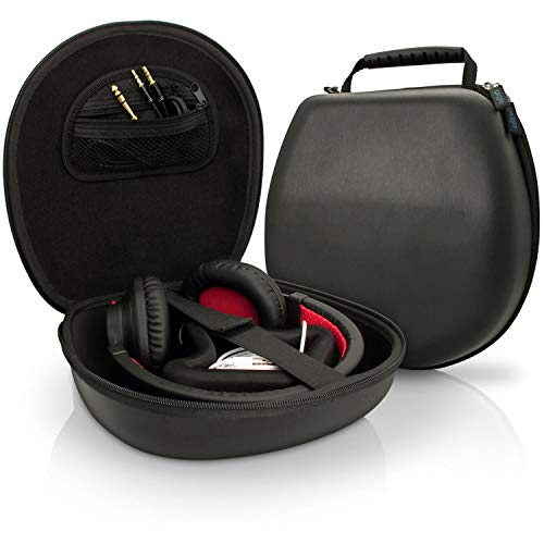 iGadgitz U3804 Schwarz Eva Trage Hart Tasche Schutzhülle Kompatibel mit Kopfhörer Headset von iGadgitz