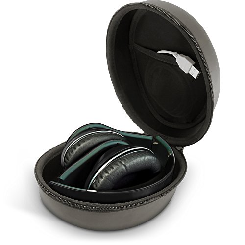 iGadgitz U5415 Eva-Reißverschluss mit Hartschalenkoffer für Faltbare Over-Ear-Kopfhörer - Schwarz von iGadgitz
