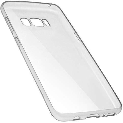iGadgitz U6515 Glanzend Etui Tasche Hulle Gel TPU Case Cover und Displayschutzfolie Kompatibel mit Samsung Galaxy S8 - Transparent von iGadgitz