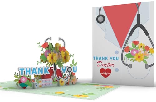 iGifts AiGifts And Cards Gracious Healer 3D-Pop-Up-Grußkarte – 15,2 x 20,3 cm, Ärztliche Wertschätzung, medizinisches Dankeschön, Dankbarkeit für Ärzte, Krankenhauspersonal, Ruhestand, Mittelschule, von iGifts And Cards