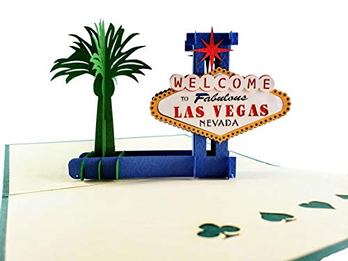 iGifts And Cards Las Vegas 3D-Pop-Up-GruÃŸkarte â€“ Lady Luck, Glücksspiel, , SpaÃŸ, ikonisch, halbgefaltet, besonderer Anlass, Dankeschön, Muttertag & Vatertag, einfach weil Hochzeit, Happy Birthday von iGifts And Cards