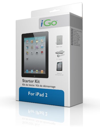 iGo AC05156-0001 Starter Kit für Apple iPad 2 (Case, Displayschutzfolie, KFZ-Ladeadapter) von iGo