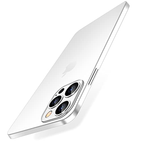 Dataroad Schutzhülle für iPhone 15 Pro Max, 0,2 mm passgenau, papierdünn, leicht, matte Oberfläche, PP-Rückseite, Anti-Fingerabdrücke und -Vergilbung, für iPhone 15 Pro Max,6,7 Zoll, transparent weiß von iHaitun