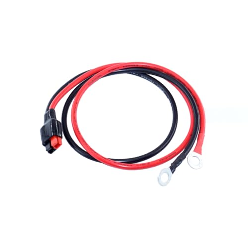 iHaospace 10AWG Anderson Stecker 45A auf O-Ring Solarkabel, Solarstecker auf O-Ring Terminal Kabel für Solar Generator Wechselrichter-Batterie-Pack-Ladegerät von iHaospace