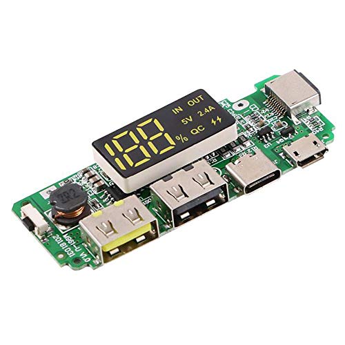 iHaospace 18650 Ladeplatine Dual USB 5V 2.4A DIY Mobile Power Bank Modul 18650 Lithium Batterie Laderegler mit Überladung Überentladung Kurzschlussschutz DIY USB Powerbank Platine iHaospace 18650 Ladeplatine Dual USB 5V 2.4A DIY Mobile Power Bank Modul 18650 Lithium Batterie Laderegler mit Überladung Überentladung Kurzschlussschutz DIY USB Powerbank Platine von iHaospace
