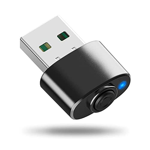 iHaospace 2023 Neueste USB Mouse Jiggler Automatischer Maus Beweger mit ON/Off Taste, Hält PC/Laptop wach, Plug and Play Treiberfrei, Mini Maus Jiggler von iHaospace