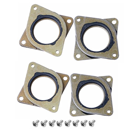 iHaospace 4 Pack NEMA 17 Stepper Steel and Rubber Vibration Dampers with M3 Screw for 3D Printer CNC iHaospace 4 Pack NEMA 17 Stepper Steel and Rubber Vibration Dampers with M3 Screw for 3D Printer CNC von iHaospace